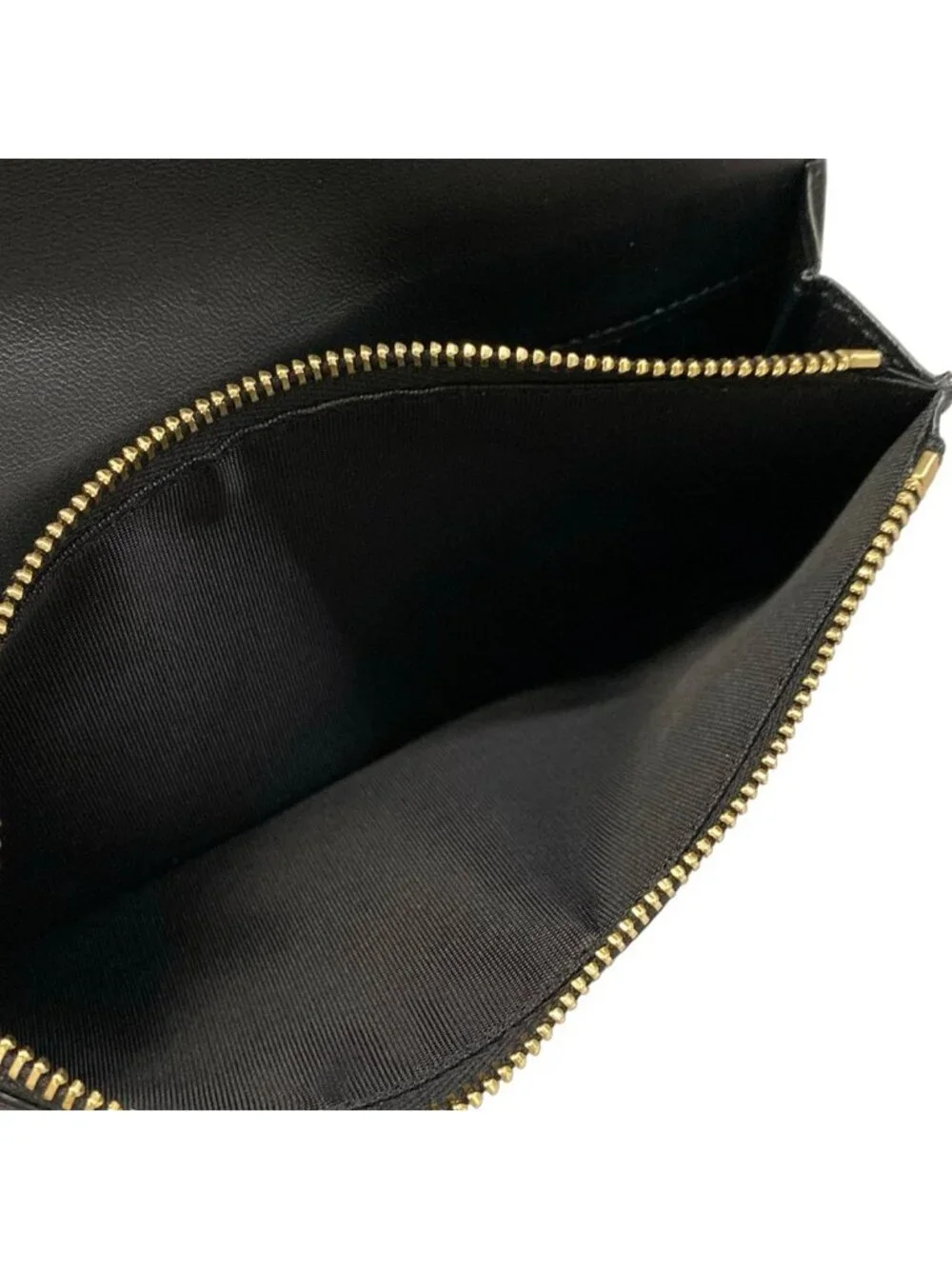 Saint Laurent Paris Wallet Black Embossed Leather